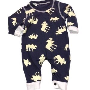 To sleep bear size 80/12-18 months pajama onesie moose print